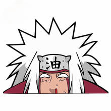 13cm Anime Character Peeker Car Sticker Waterproof Jiraiya Decal Bumper Window Door JDM RV VAN Vinyl Cool Car Wrap Motorcycle 2024 - buy cheap