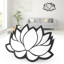 Espejo de pared decorativo con forma de flor de loto 3D, espejo acrílico para decoración del hogar, dormitorio, sala de estar, decoración del hogar 2024 - compra barato