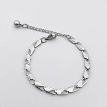 Titanium steel jeans buckle heart-shaped simple bracelet fashion bracelet trendy jewelry 2024 - buy cheap