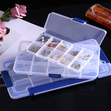 Organizador de armazenamento de jóias de pérola 10/15/24 grades separado pulseira de anel de plástico caixa transparente de armazenamento de drogas 2024 - compre barato