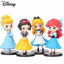Figuras de acción de Disney para niños, set de 4 unids/set de Princesas de Disney, Cenicienta, Blancanieves, modelo de colección de muñecos decorativos, regalo de cumpleaños para niños 2024 - compra barato