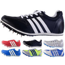 Men Track Field Shoes Women Spikes Sneakers Athlete Running Training Shoes Lightweight Racing Match Spike Sport Shoes 2024 - купить недорого