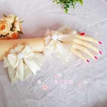 Pulsera de encaje original hecha a mano para novia Lolita, brazalete de mano de encaje blanco, generar Color 2024 - compra barato
