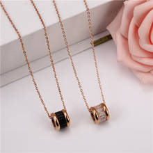 Rose gold Zircon Necklace For Women Stainless Steel Necklaces & Pendants Neck Chains Women Choker Necklace Chain Jewelry 2024 - buy cheap