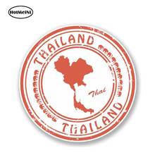Тайская тайская виниловая наклейка HotMeiNi 13 см x 13 см, автомобильная наклейка для iPad, ноутбука, путешествий, багажа, бирка, карта, флаг, графическая Водонепроницаемая наклейка 2024 - купить недорого