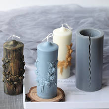 New Carved Roman Column Silicone Candle Mould for DIY Handmade Aromatherapy Candle Plaster Ornaments Handicrafts Soap Mold 2024 - buy cheap