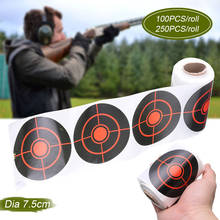 100/250pcs/Rol Shooting Adhesive Targets Splatter Reactive Target Sticker 7.5cm for y Bow Hunting Shooting Practice 2024 - buy cheap