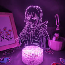 Figura de led danganronpa de anime, kyoko, kirigiri, luzes noturnas, divertido, presente para amigos, rgb, lâmpada de lava, decoração de mesa e quarto 2024 - compre barato