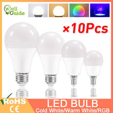 10pcs LED E27 Light E14 Bulb 3W 6W 9W 12W 15W 20W Composite Aluminum LED Lamp E14 AC 220V 240V Lampada Ampoule Spotlight 2024 - buy cheap