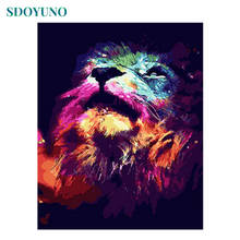 SDOYUNO 60x75cm Painting By Numbers Wall Art  Digital Canvas Painting lion Animals DIY Pictures For Living Room Home Decor 2024 - buy cheap