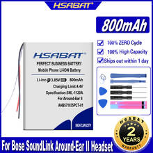 Аккумулятор HSABAT AHB571935PCT-01 800 мАч для Bose SoundLink, аккумуляторы для гарнитуры Super-Ear II 2024 - купить недорого