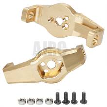 Blocos de rolamentos frontais de bronze, 2 peças, perfurador pesado, unidade de portal para rc crawler traxxas embutidos, partes de atualização 8232 2024 - compre barato