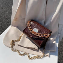 Chain Shoulder Messenger Bags Ladies Chain Shoulder Messenger Bag Women Retro Acrylic Leather Totes Purse Handbag 2024 - buy cheap