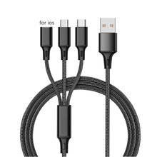 BaySerry-Cable USB tipo C para iPhone 12, 11 Pro, XR, Samsung S21, Xiaomi, Huawei, 3 en 1, Cable Micro USB tipo C, Cable de carga rápida 2024 - compra barato