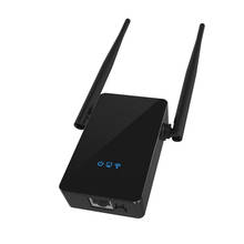 Repetidor de wifi sem fio, extensor de wi-fi de 300 ghz, alta potência, 802.11n/b/g, roteador com antena dupla 2024 - compre barato