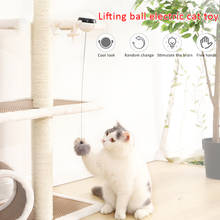 Electronic Motion Cat Toy Creative Funny Pet Lifting Ball Interactive Cat Teaser Toy Elastic Rabbit Hair Ball For Cat Product 2024 - buy cheap