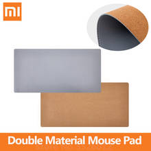 Xiaomi Double Material Mouse Pad Large PU Leather Natural Cork Table Mat 800mm Waterproof Pad For Office Home 2024 - buy cheap