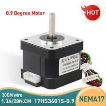 Nema17 Stepper Motor 17HS3401S 0.9 degree 42 motor 42BYGH 34mm 1.3A 28N.CM For 3D Printer Monitor Equipment 2024 - buy cheap