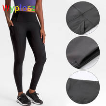 Wyplosz Sexy Yoga Pants Workout High Wist Tights Leggings Sports Women Fitness Gym Stitching Pockets Running Skims Gym Clothing 2024 - buy cheap