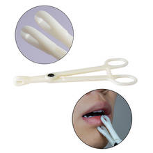 Abrazadera desechable de acrílico para Piercing corporal, alicates estériles profesionales para ombligo de labio, tabique, lengua, herramienta de perforación, 1 ud. 2024 - compra barato