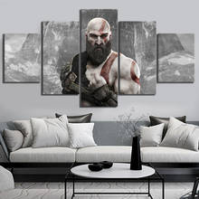 Gamer 5 Pcs Kratos God Of War 4 ARPG Game Wall Art Posters Canvas Pictures HD Print Paintings Home Decor Living Room Decoration 2024 - buy cheap