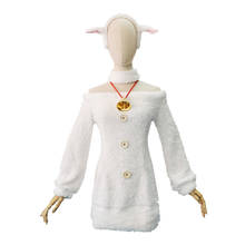 Disfraz de Anime Re Life In A Different World From Zero Rem para mujer, vestido versión de oveja Rem para fiesta de Halloween y Navidad 2024 - compra barato