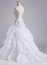 Cheap Free Size White Bridal Crinoline Chapel Court Train Wedding Dress Petticoat A-Line Women Underskirt 2024 - buy cheap