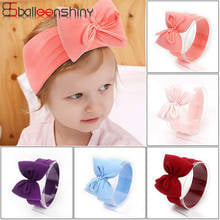 Balleenshiny 2PCS Lovely Princess Baby Headbands Kids Girls Hair Accessories Cotton Big Bow Infant Toddler Hair Band Hearwear 2024 - buy cheap