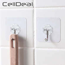 1/20 PCS Strong Adhesive Transparent Hook No Trace Behind The Kitchen Bathroom Door Strong Load-bearing Wall Hook No Mark 2024 - buy cheap