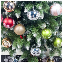 12 pçs/set 8 oito centímetros Bola de Natal Bola Árvore de Natal Ornamento de Suspensão Do Presente Decorações de Natal Bola Colorida Feliz Ano Novo 2024 - compre barato
