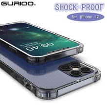 Прозрачный противоударный защитный силиконовый чехол для iPhone 12 11 Pro Max XR X XS Max 7 8 6 6S Plus SE 2020, прозрачный чехол из ТПУ 2024 - купить недорого