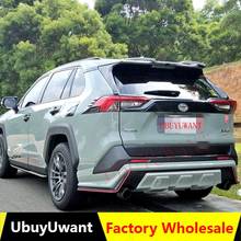 Spoiler de carro para toyota rav4, em material abs de alta qualidade, 2019, resr, asa, cor de primer 2024 - compre barato