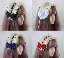 Lolita Girl Headband Bowknot Headwear Cosplay Princess Hair band Hairpin Hair Accessories B1045 2024 - buy cheap