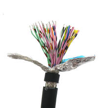 Cable Flexible de Control IO de 50 núcleos, 0,08mm ², 28 AWG, alambre de par trenzado blindado con cobre estañado libre de oxígeno puro, 1m 2024 - compra barato