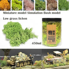 Miniature model  Simulation Bush model  Low grass lichen 450ml DIY sand table military train scene model material 2024 - buy cheap