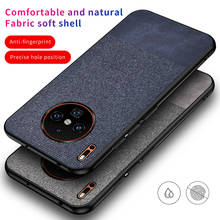 Funda para Huawei Mate 30 Pro, borde de silicona suave + textura de tela, funda protectora trasera para huawei mate 30 30pro mate30 2024 - compra barato