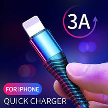 USB Cable for iPhone 11 Pro MAX X XS XR 7 8 Charger Nylon Braid Fast Charge Lighting Cable for iPad Data Iphone ChargerCord Wire 2024 - buy cheap
