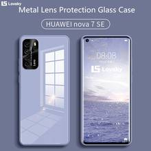 Funda de vidrio templado líquido Original para HuaWei Nova 7 SE Pro Mate 30 Pro P30 Pro P40 Pro Plus, carcasa protectora de lente de Metal 2024 - compra barato