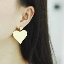 New Arrivals Exaggerated Design Heart Stud Earring Woman 18K Gold Plated 316 L Stainless Steel Earring Titanium Steel Jewelry 2024 - buy cheap