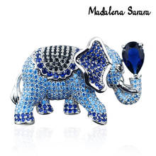 Madalena sarara aaaaa zircão cúbico feminino broche pino elegante elefante feminino terno broche BM-00080652 2024 - compre barato