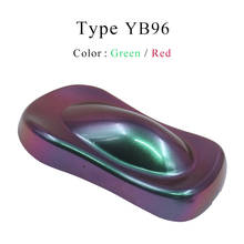 Pigmentos de camaleão yb96, tinta acrílica revestida em pó de camaleão para carros, artesanato, unhas, decoração, suprimentos de pintura, 10g 2024 - compre barato