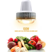 Lâmpada led de cultivo indoor 100w 150w, espectro completo, luz quente para plantas, flores, hidroponia, mudas 2024 - compre barato