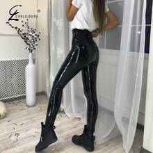 Women PU Leather Pantalon Femme Solid Black Push Up Pants Sexy Skinny Long Pants Ladies S-XL 2024 - buy cheap