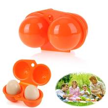 1Pc 2 Egg Case Storage Box Organizer Food Container Plastic Portable Kitchen Hiking Outdoor Camping Carrier Box Tool for 2 Egg 2024 - buy cheap