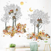 Nordic Trees Wall Stickers for Living rooms Bedroom Sofa TV Background Wall Decor Removable Vinyl PVC Wall Decals for Home Decor 2024 - buy cheap
