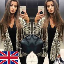 Fashion Leopard Print Blazer Winter Women Coat Plus Size Long Sleeve Coat Sexy Women Blazers Jackets Office Lady Blazer Tops 2024 - buy cheap