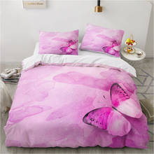 duvet cover set pillowcase euro 2.0 1.5 family for home 3D luxury bed linen Bedding set  bedclothes 4pcs butterfly 2024 - buy cheap
