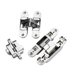 2Pcs 180 degree Concealed Cross Door Hinges Zinc Alloy Invisible Hinge for Gate Door Cupboard Furniture Hardware set 2024 - buy cheap