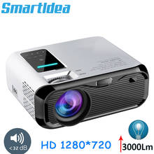 Smartldea 2019 Новый 720P HD мини-проектор, native 1280*720 3000 люмен светодиодный Видеопроектор для домашнего кинотеатра HD портативный видеопроектор 2024 - купить недорого