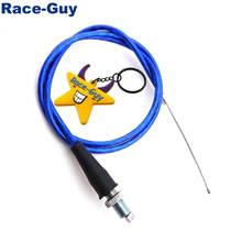 Cabo de acelerador de gás azul 990mm, para motocicletas chinesas, pit dirt motor, bicicleta, ttr, ssr, polegares pstar, klx110, crf50, crf70, xr50, yx, lifan 2024 - compre barato